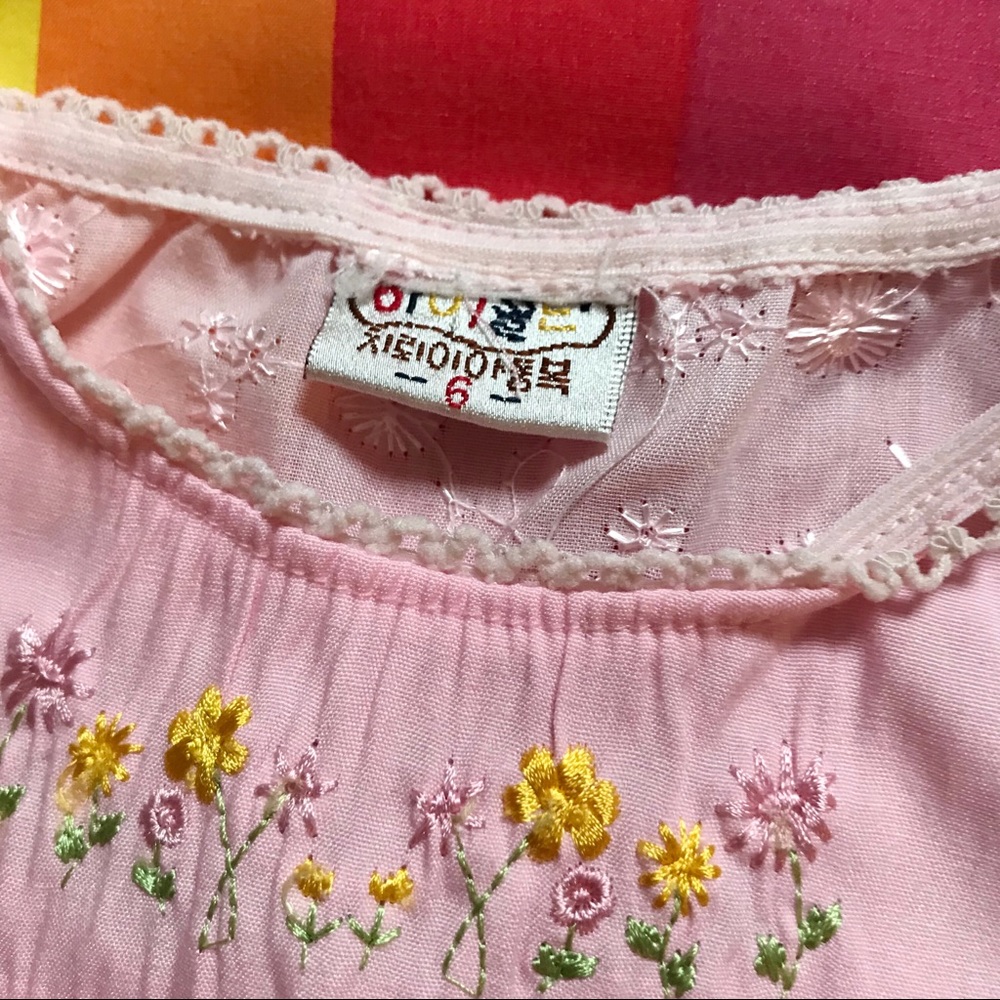 Pink Embroidered Hello Kitty 6 Month Set - Picture 2 of 5